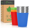 Stainless Steel Cups for Kids and Toddlers Stackable, 12oz Stainless Steel Kids by Vermida