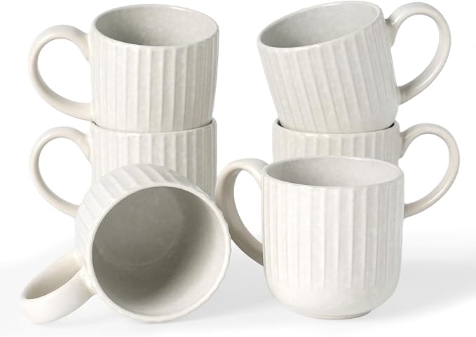 famiware Coffee Mugs Set of 6, Starlight 11 oz Mug Cup Set by Famiware