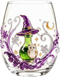 Halloween Printed Glass Cup, Ghost Pumpkin Themed Handleless Drinking Tumbler by Unknown