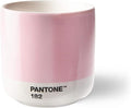 Copenhagen Design Pantone Cortado Cup - Insulated, Double Wall Coffee Cup/Mug - Porcelain - 6.4oz, Light Pink 182