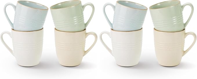 famiware Jupiter Coffee Mugs Set of 4, 14 OZ Coffee Mug, Microwave and by Famiware