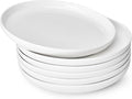 Sweese Porcelain Dessert Plates, 7.4 Inch Lightweight Round Salad Plates Set of by Sweese