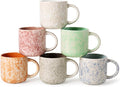 MONITO 12oz Coffee Mugs Set of 6, Modern Ceramic Mugs by MONITO