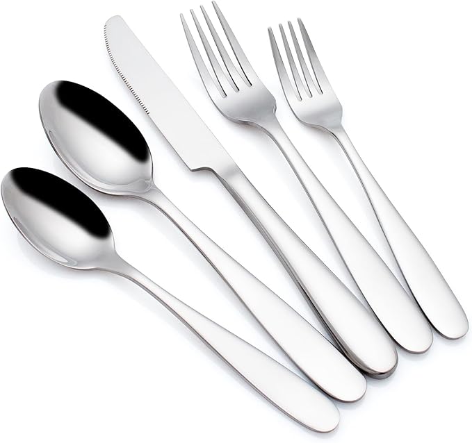 Silverware Set, CITESANA 20-Piece Heavy Duty Mirror Polished Stainless Steel Flatware Set Cutlery Set Flatware Service for 4