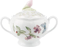 Lenox Butterfly Meadow Porcelain Sugar Bowl by Lenox