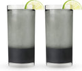 HOST Highball Cocktail Freeze Tumbler, Frozen Cocktail Glass, Double Walled Insulated Iced Coffee Tumbler, BPA Free Drink Cooler, 10 oz., Black