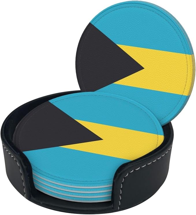 Bahamas Flag Coasters for Drinks - Image 2