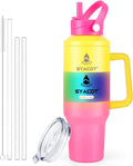 40 oz Tumbler with Handle and Straw or Convert to 40 oz Insulated Water Bottle by SYACOT