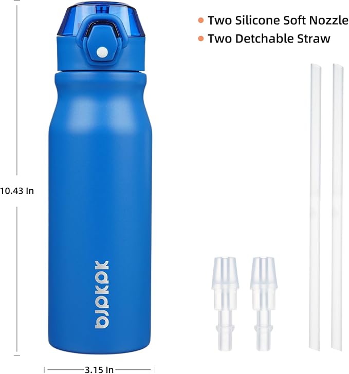 BJPKPK 25 oz Insulated Water Bottle, Stainless Steel Flask | Leak Proof Locking - Image 4