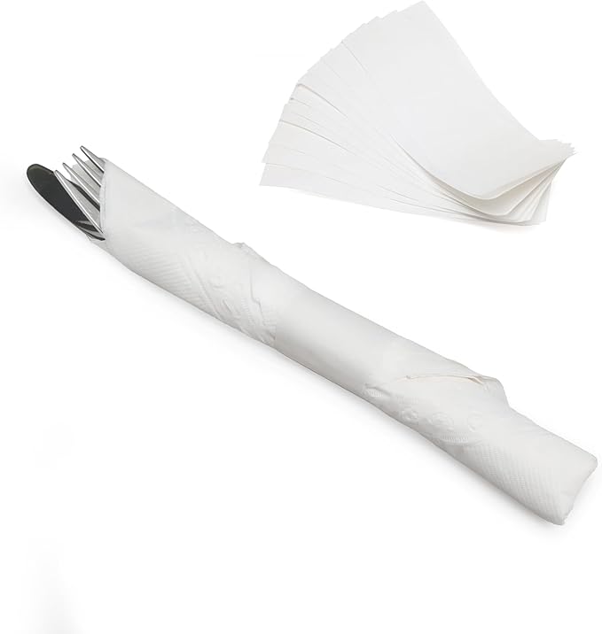 Huron Paper Napkin Bands, Self-Sealing Ring, 1 1/2" x 4 1/4" White (20000 pcs)