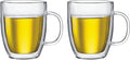 Bodum 15oz Bistro Double Wall Insulated Mug, High-Heat Borosilicate Glass by Bodum