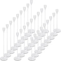 27 Pack Candles Holder, 9 Sets Taper Candlestick Holders Fit 0.75 Inch Thick Pillar Candles, Long Candle Sticks Centerpiece Decor for Home Wedding Dinning Party Anniversary(White)