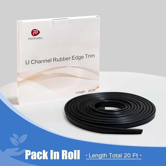Rubber Edge Trim, 1/8" U Channel Edge Trim, Edge Protector - Image 3