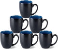 GBhome 12 oz Coffee Mugs Set of 6, Ceramic Coffee Cups- Blue by GBhome