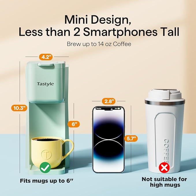 Tastyle Mini Single Serve Hot and Iced Coffee Maker - Image 4
