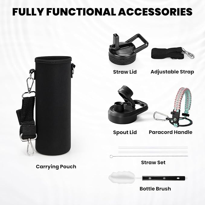 RAYMYLO Insulated Water Bottle 20 oz, Triple Wall Vacuum Stainless Steel | - Image 6