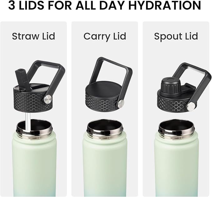 Konokyo 32 oz Insulated Stainless Steel Water Bottle - Image 4