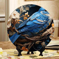 Illustration in Art Nouveau Style 10-inch Ceramic Decorative Plate Suitable for Living Room, Kitchen & Office, with Stand & Wall Mount Option DP-092201631