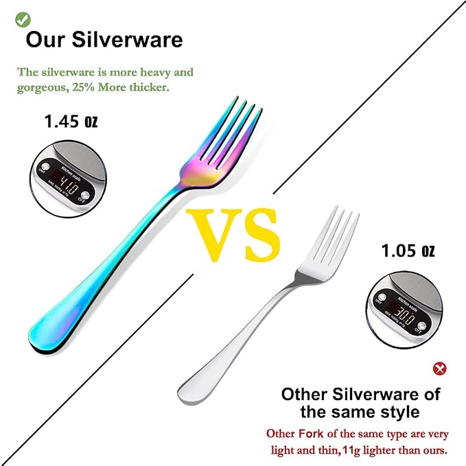 Rainbow Silverware Flatware Set - Image 3