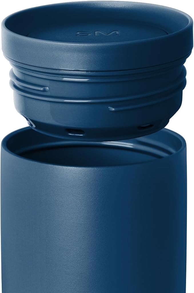 Simple Modern Insulated Travel Coffee Mug 360° Lid | 16oz | Blue | Voyager - Image 3