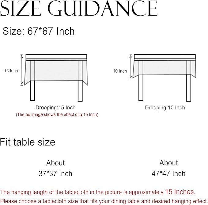 ISAENNE Designer Linen Floral Square Tablecloth,Pale Yellow Farmhouse Indoor Table Cloth,Fall Durable Decor Tablecloths for Dining Kitchen Thanksgiving Christmas Party,67"*67"-Chamonix A