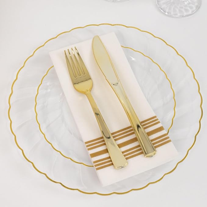 Efavormart 10-Pack 7.5" Clear Plastic Salad Dessert Plates - Image 7