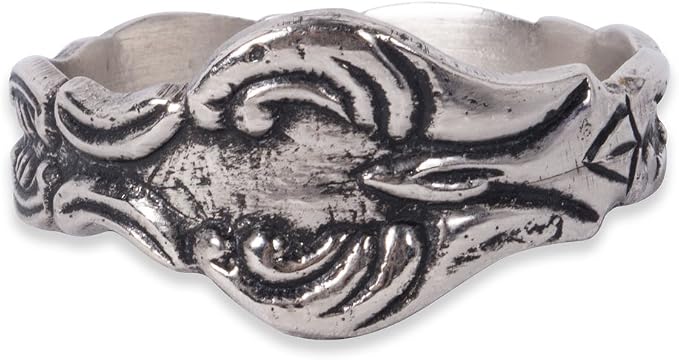 DII Decorative Assorted Silver Napkin Ring Set, One Size, Vintage Silver Spoon - Image 4