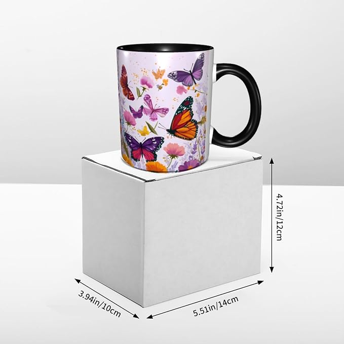 Butterfly Coffee Mug 11 Ounce Mugs Ceramic Tea Cup Drinking Water Cups | Novelty - Image 6