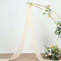Efavormart 20ft Ivory Gauze Cheesecloth Wedding Arch Drapery Fabric, Extra Long by efavormart