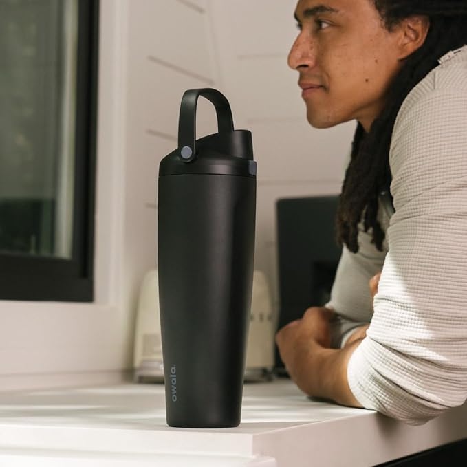 Owala FreeSip Sway Stainless Steel Water Bottle 40 oz Dreamy Field - Image 8