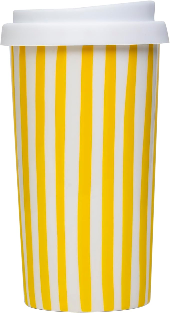Ceramic Travel Mug with Lid – Cute Coffee Cup - Image 3