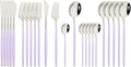 JASHII Flatware Set 24 Piece, Stainless Steel Silverware Set, Macaron Small by JASHII