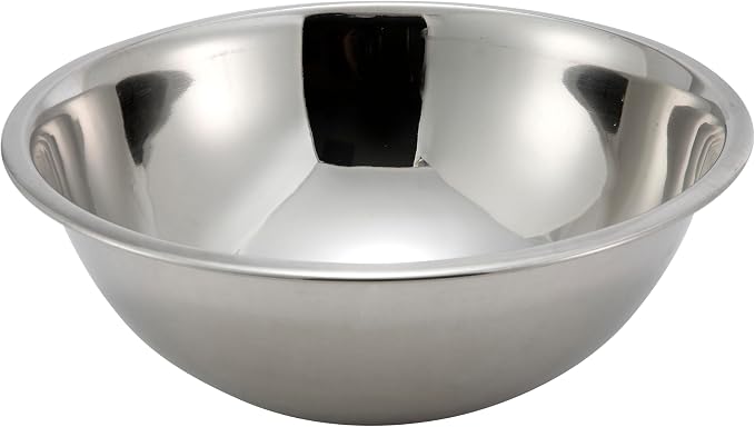 Winco 5 qt Stainless Steel Mixing Bowl | Dishwasher safe, Heavy-duty, by Fonteme