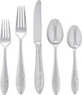 Lenox Butterfly Meadow 65-Piece 18/10 Stainless Steel Silverware Set by Lenox