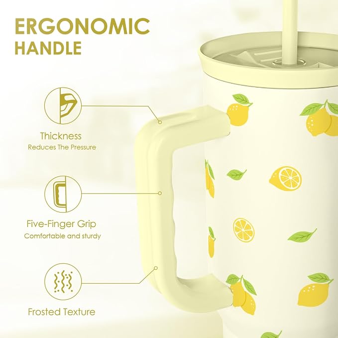 SANDJEST Lemon 40oz Tumbler - Image 3