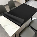 Desk Pad - 34x54 Inch Waterproof Easy to Clean Can Conceal Flaws Protector The Table Top from Scratches Used for Dining (Black+Black 34x54)