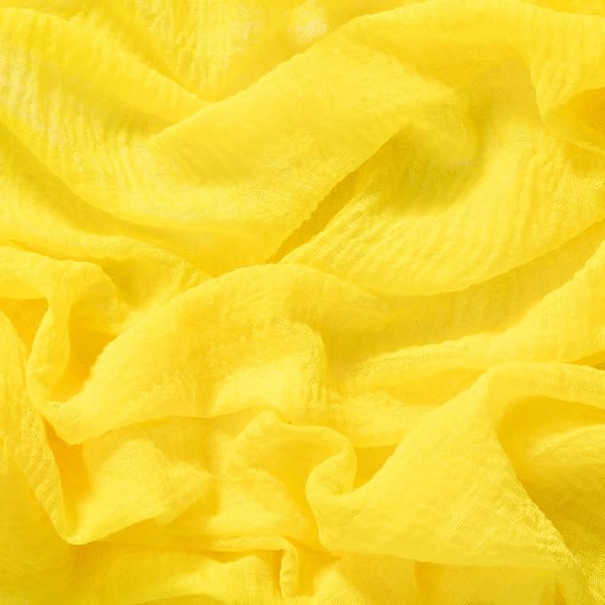 Cheesecloth Table Runner Summer Boho Wedding Shower Party Home Decor | Yellow - Image 6