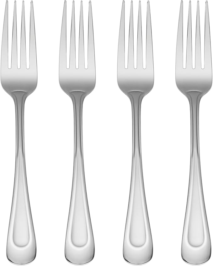Oneida Silverware Set, Satin Sand Dune Everyday Dinner Forks Flatware Set by Oneida