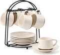 Stackable Cappuccino Cup Set of 6Activated-Glazed Ceramic Coffee Cup | Ceramic by SIDUCAL