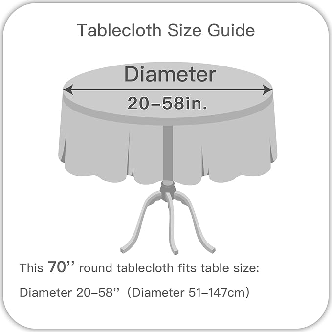 maxmill Jacquard Round Table Cloth Swirl Design Waterproof Antiwrinkle Spillproof Heavy Weight Soft Tablecloths for Circular Table Cover and Kitchen Dinning Tabletop Round 70 Inch Teal