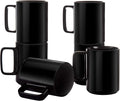E-liu Large 15 Ounces Porcelain Coffee Mug Tea Mugs Set of 6 | Cups by Creatingwarmandrefinedlifestylekitchenandhomeessentials