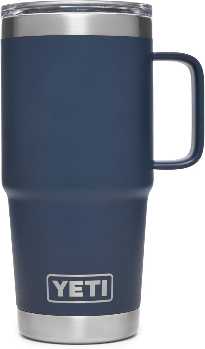 YETI Rambler 20 oz Travel Mug, Stainless Steel, Vacuum Insulated by YETI