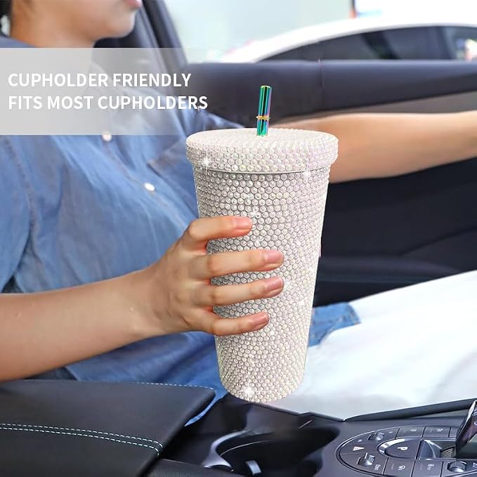 26oz Bling Rhinestone Tumbler - Image 4