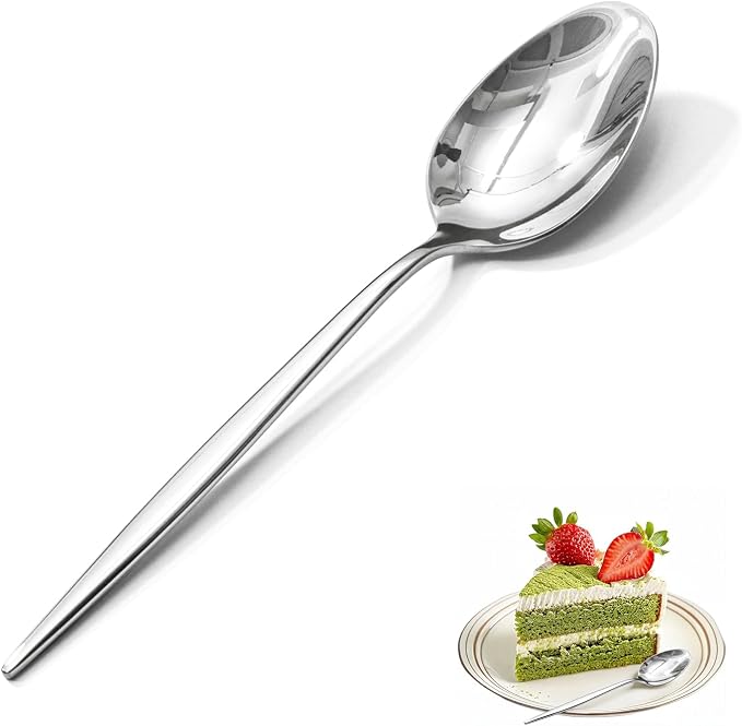 24-Piece Teaspoon Set, 18/10 Stainless Steel Dessert Spoons | Mirror Polished by KINGSTONE