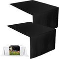 2 Pcs Black Sublimation Table Runners Blanks 36 x 72 Inch Polyester Table by Breling