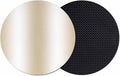 Ombre Beige Coasters Set of 2, Modern Minimalist Geometric Gradient Color by PIEPLE