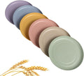 Wheat Straw Plates Lightweight Unbreakable Dinner Dishes Plates Set Dishwasher & Microwave Safe (Small 6 Pack 5.9')