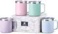 SUNWILL Travel Coffee Mugs Set of 4, Insulated Tumbler by SUNWILL