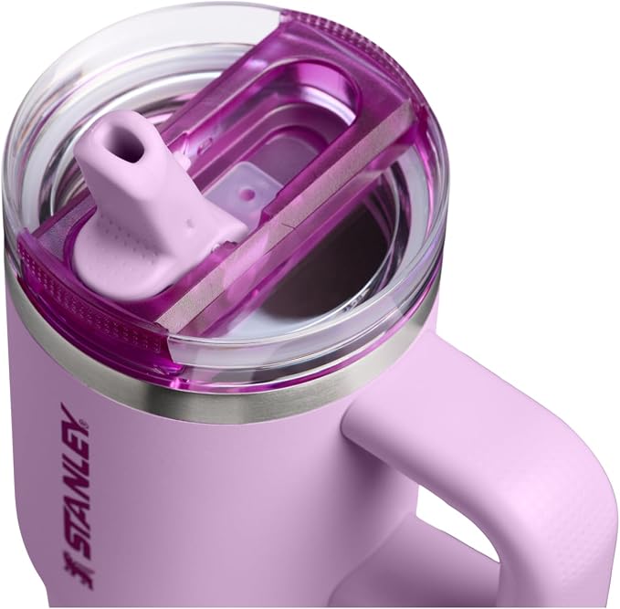 STANLEY Quencher ProTour Flipstraw Tumbler, 14 oz, Soft Orchid | Built-In Straw - Image 2