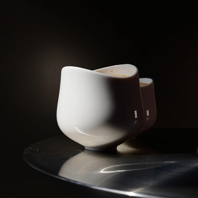 palatti Mobius Porcelain Coffee Cup, in S, L Sizes, Pour Over, Latte Art - Image 6